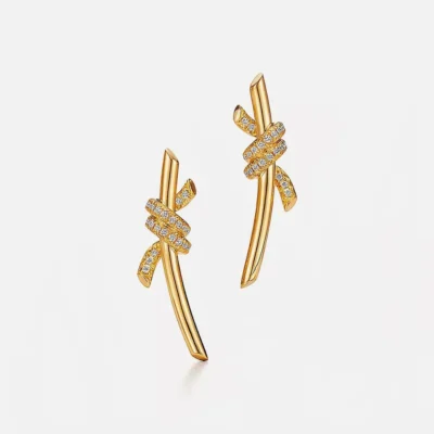 Earrings in Gold with Diamonds