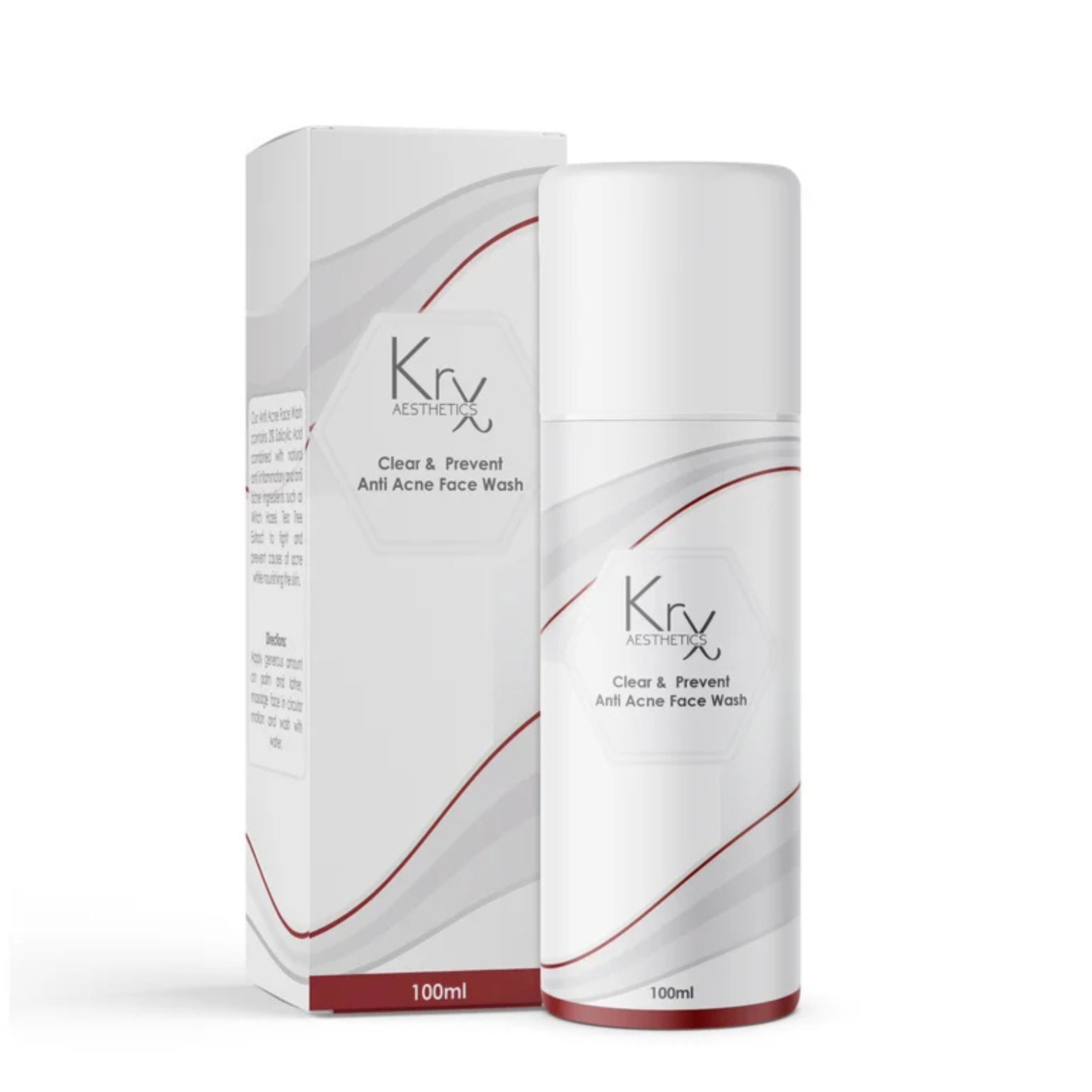 KrX Clear + Prevent Anti Acne Face Wash - Image 2